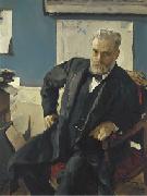 Valentin Serov Portrait d'Emanuel Nobel par Valentin Alexandrovich Serov painting